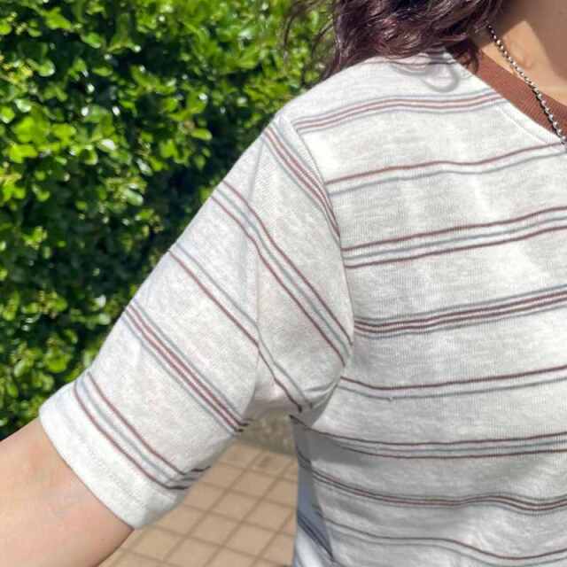 スラブボーダーTシャツ