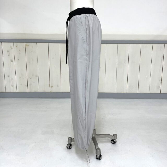 ナイロン風配色イージーパンツ