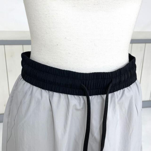 ナイロン風配色イージーパンツ