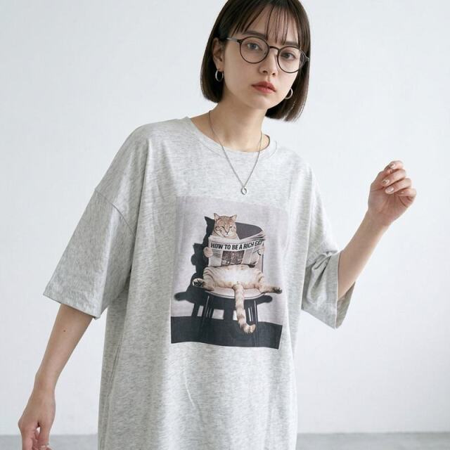 転写ネコBIGTシャツ