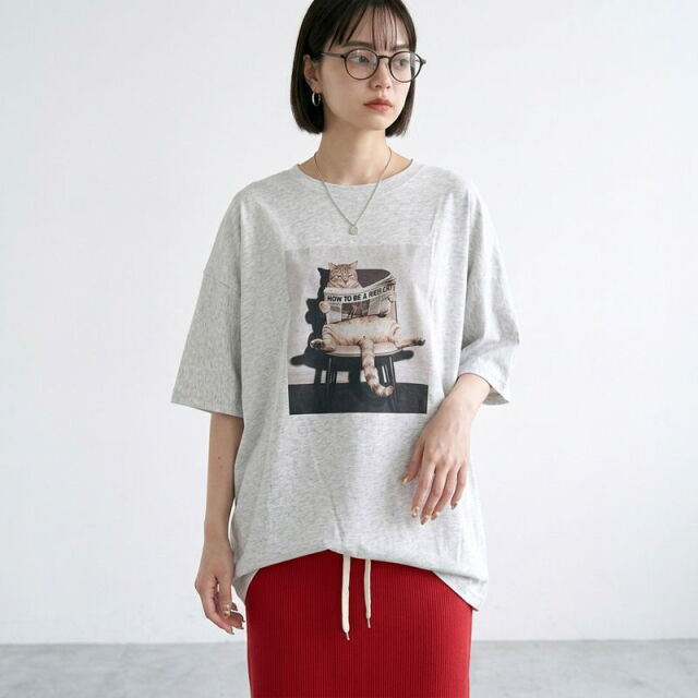 転写ネコBIGTシャツ