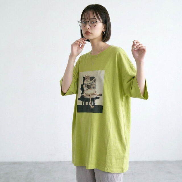 転写ネコBIGTシャツ