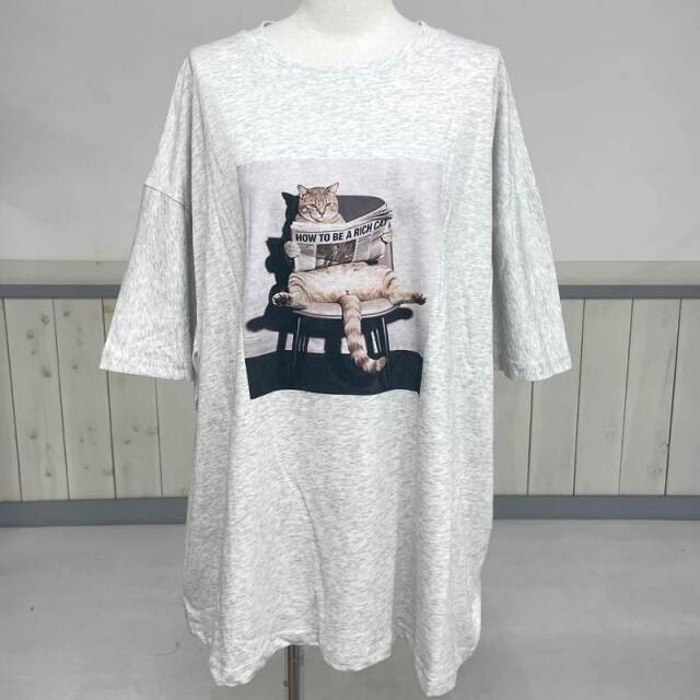 転写ネコBIGTシャツ