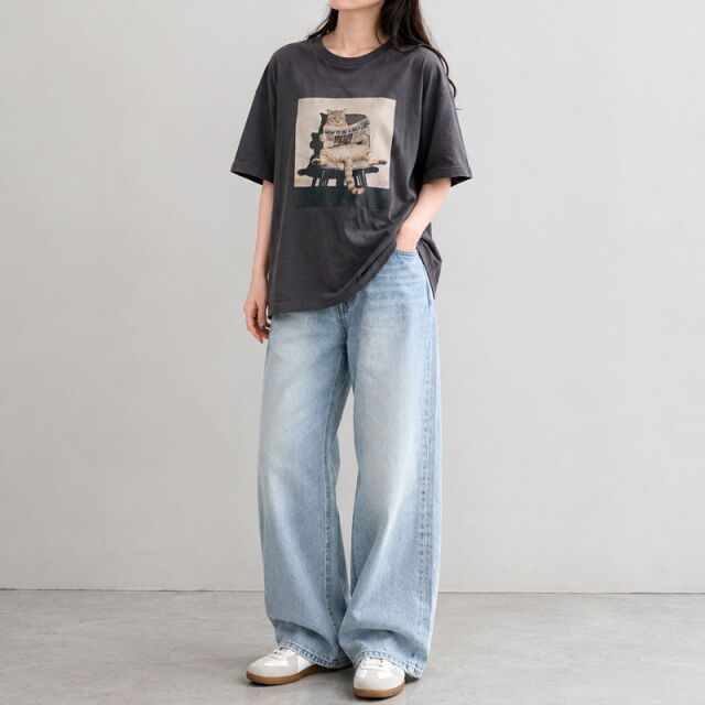 転写ネコBIGTシャツ
