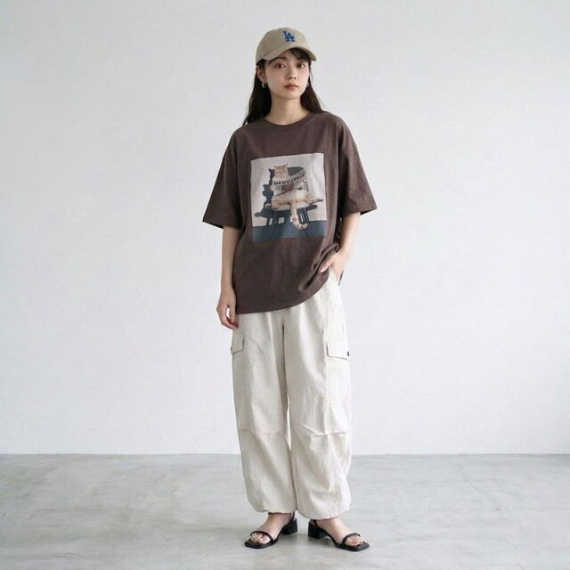 転写ネコBIGTシャツ