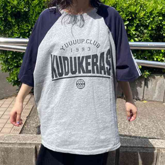袖ラインラグラン配色BIGTシャツ