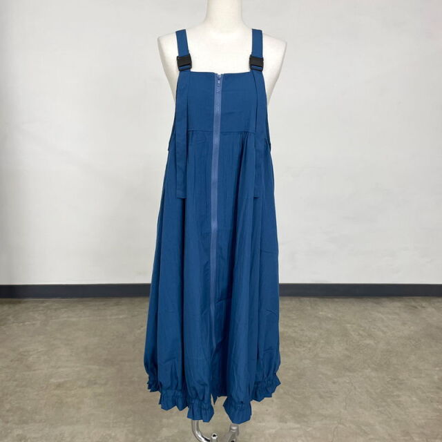 裾フリルZIPジャンパースカート