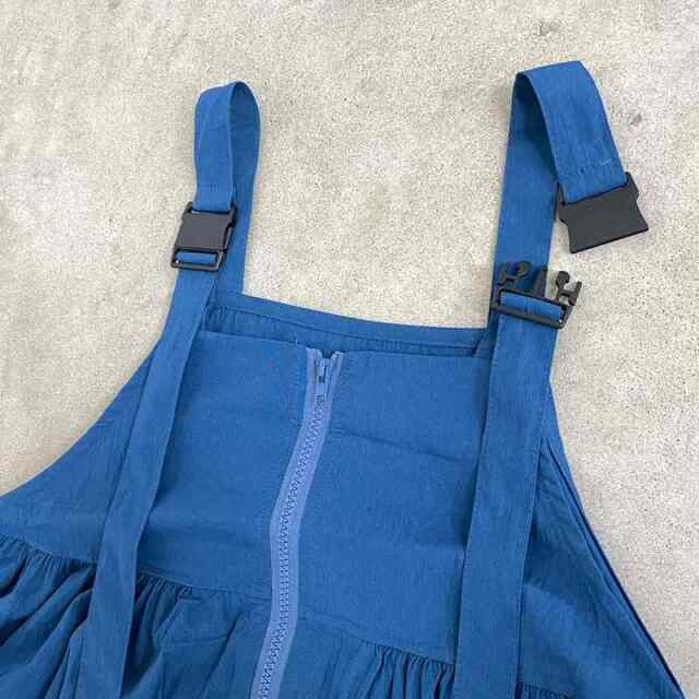 裾フリルZIPジャンパースカート