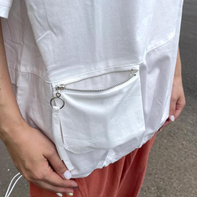 ポケットZIP切替プルオーバー
