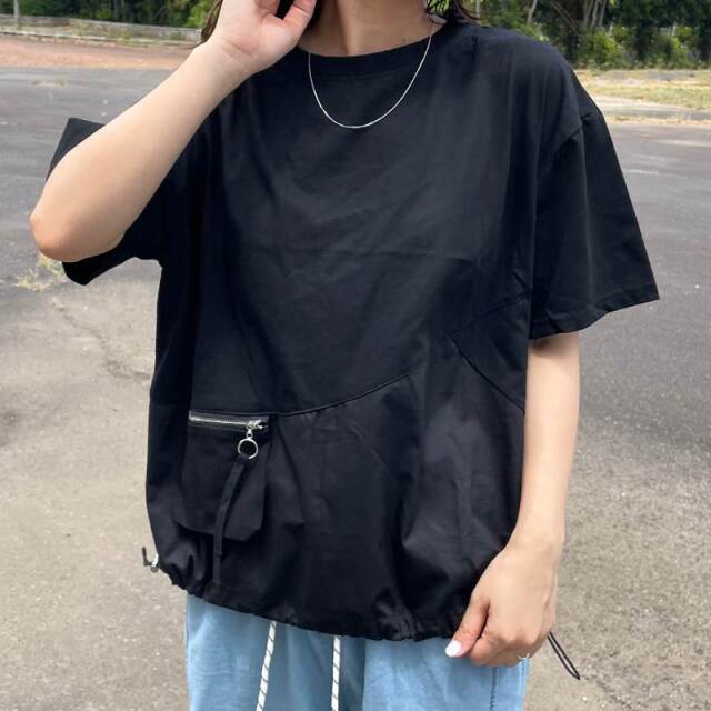 ポケットZIP切替プルオーバー