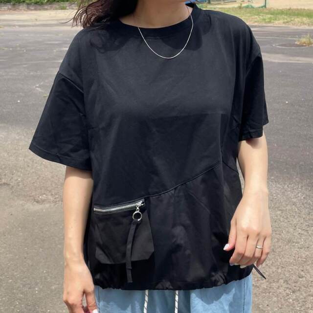 ポケットZIP切替プルオーバー