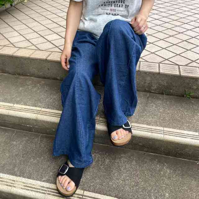 デニムイージーパンツ