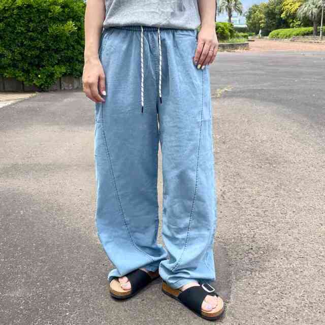 デニムイージーパンツ
