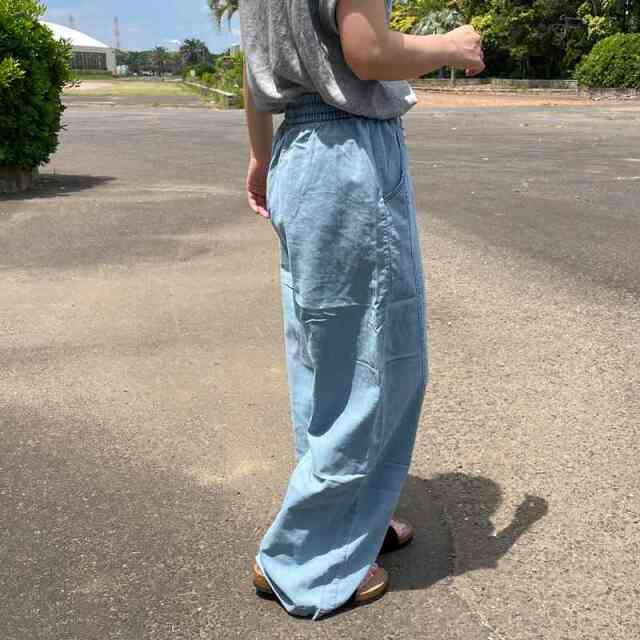 デニムイージーパンツ
