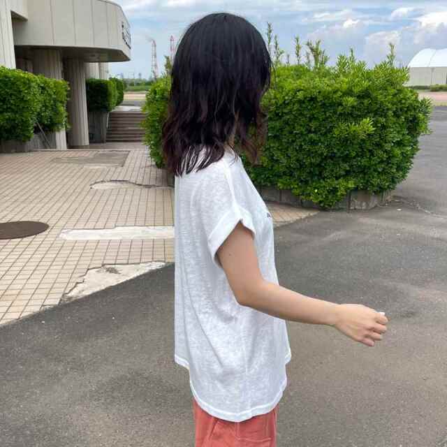 スラブフレンチスリーブTシャツ
