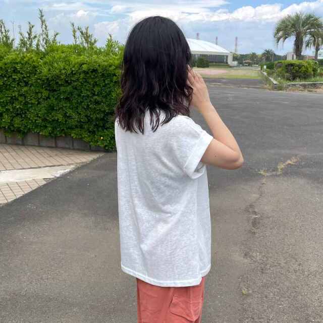 スラブフレンチスリーブTシャツ