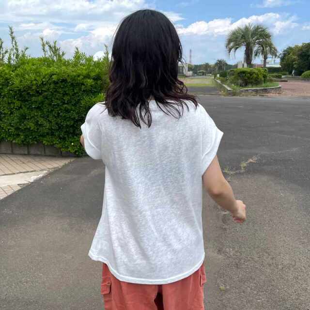 スラブフレンチスリーブTシャツ