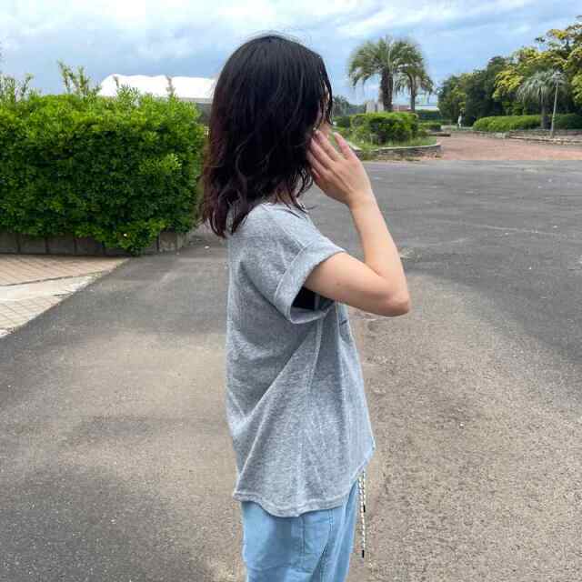 スラブフレンチスリーブTシャツ