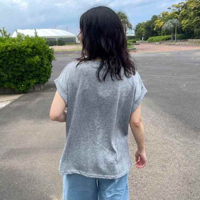 スラブフレンチスリーブTシャツ