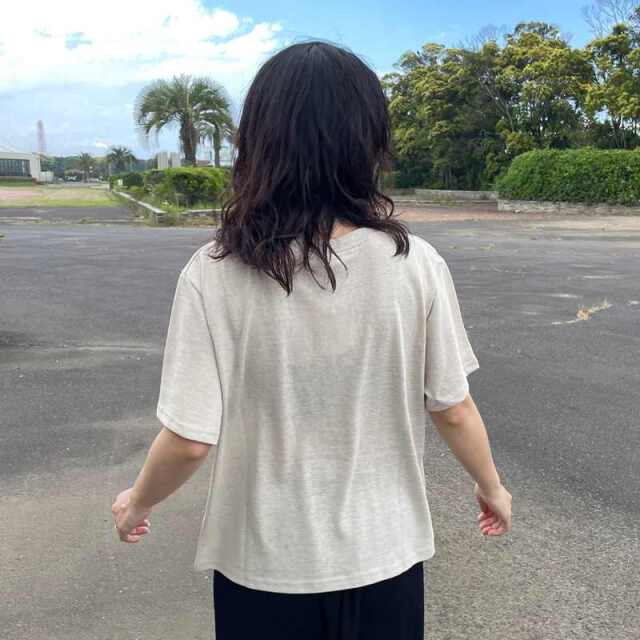 スラブプリントTシャツ
