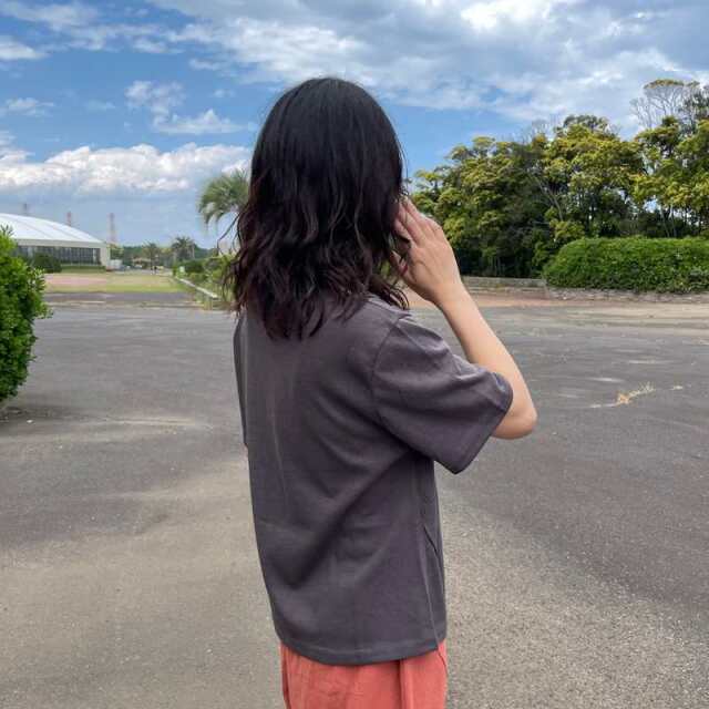 スラブプリントTシャツ