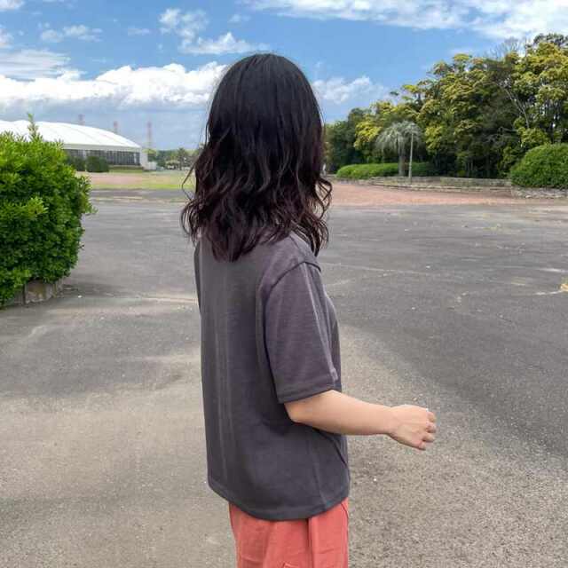 スラブプリントTシャツ