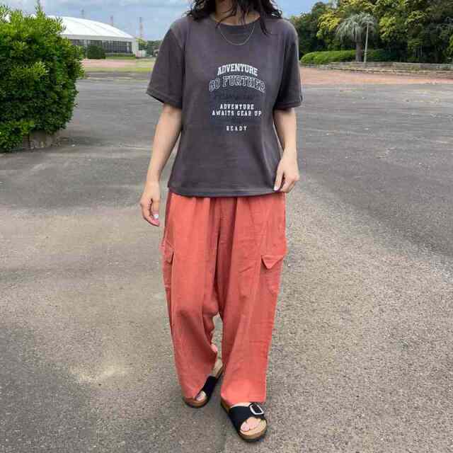 スラブプリントTシャツ