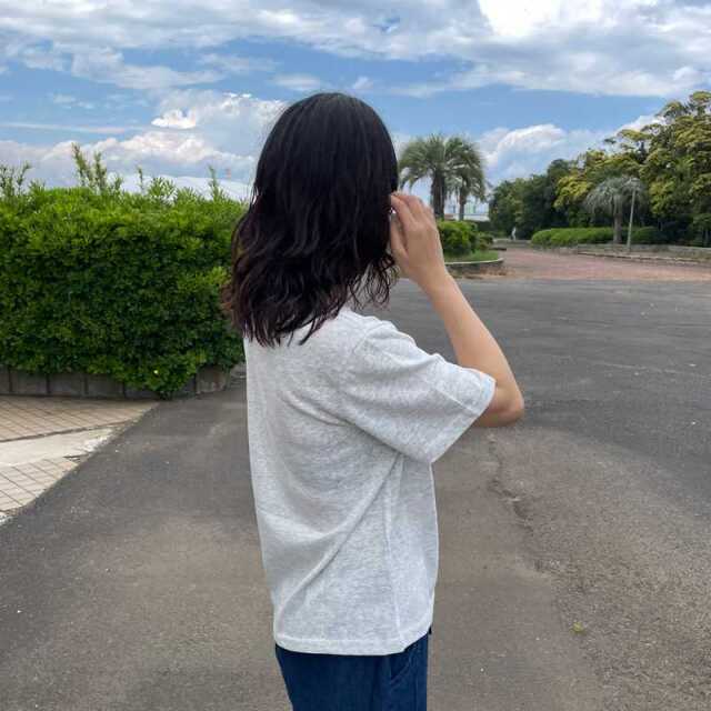 スラブプリントTシャツ