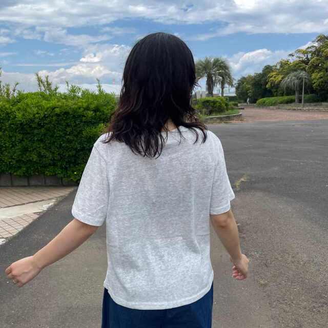 スラブプリントTシャツ