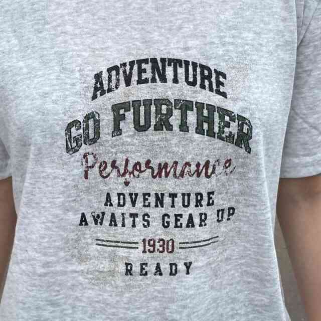 スラブプリントTシャツ
