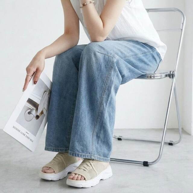 サマーデニムバレルパンツ