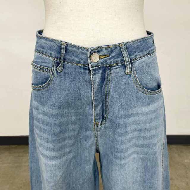 サマーデニムバレルパンツ