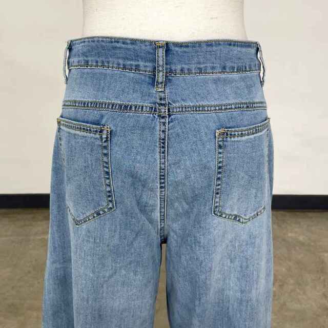 サマーデニムバレルパンツ