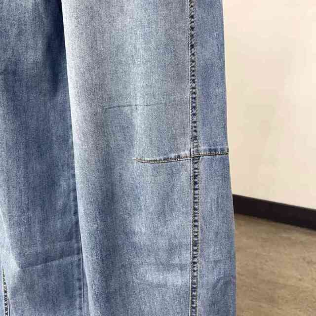 サマーデニムバレルパンツ