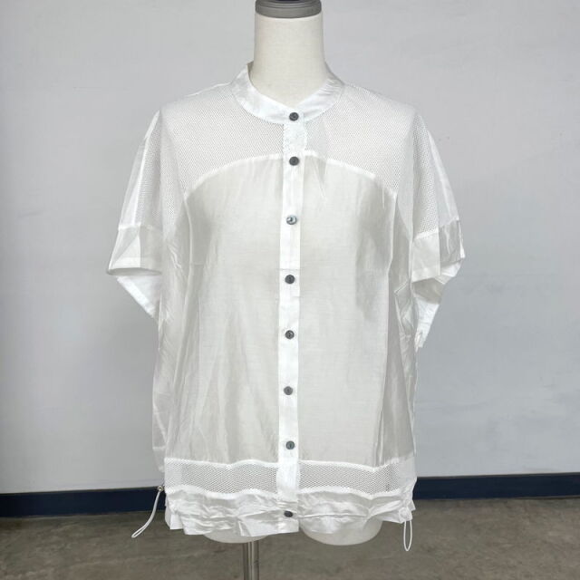メッシュ切替シアーカーディガン