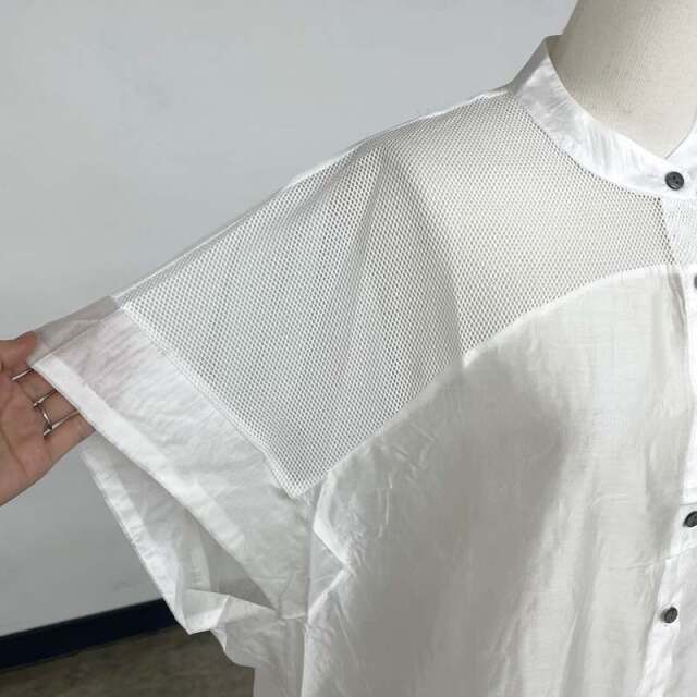 メッシュ切替シアーカーディガン
