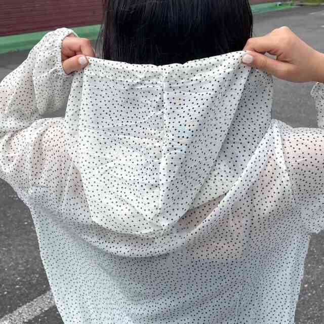 シアードットジップパーカー