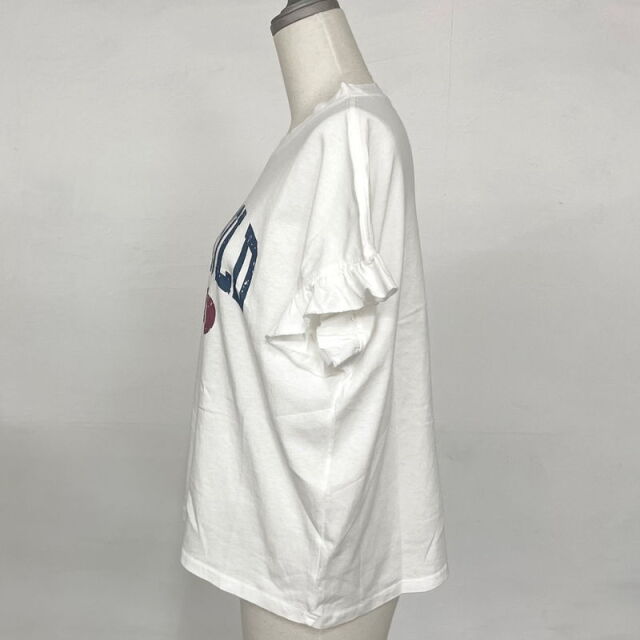 袖フリルカレッジプルオーバー