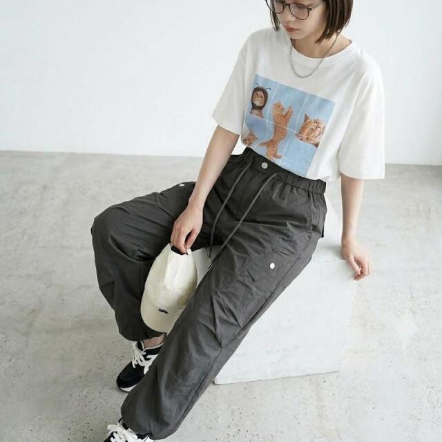 ナイロン風カーゴパンツ