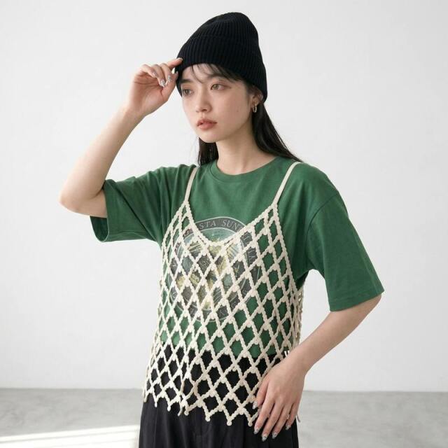 クロシェキャミソール