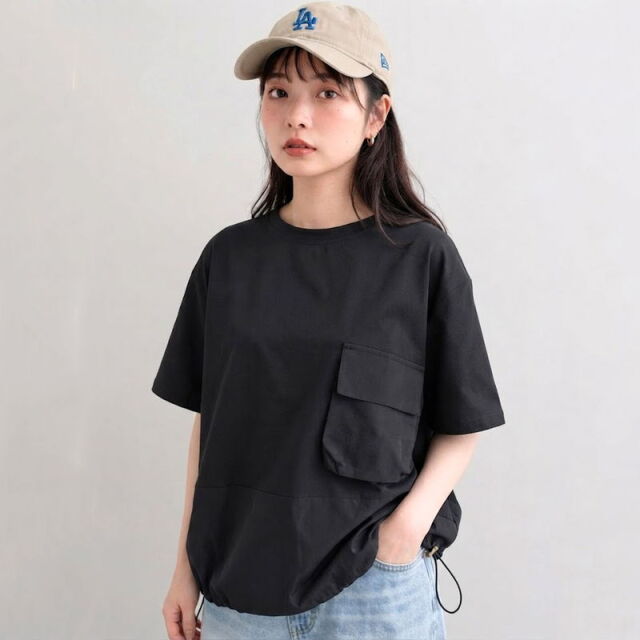 ポケット切替プルオーバー