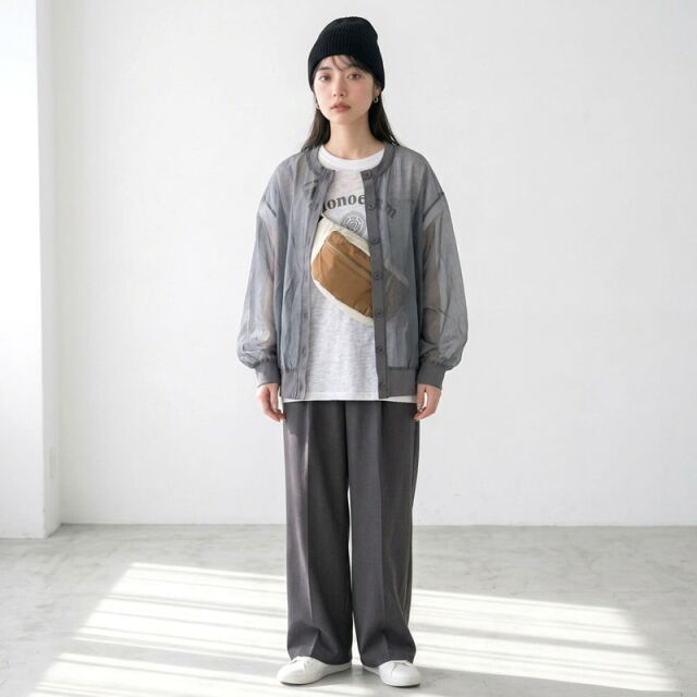 バックロゴシアーブルゾン