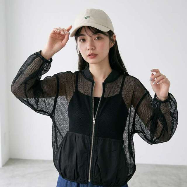 メッシュブルゾン