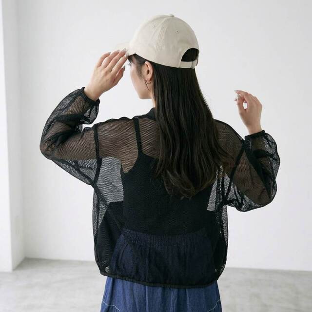 メッシュブルゾン