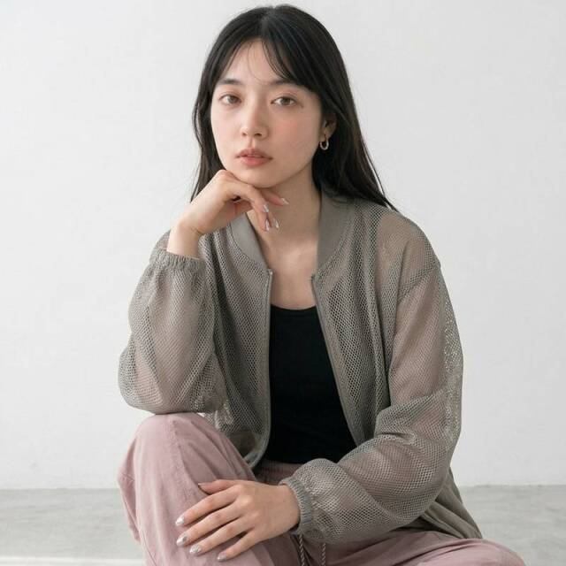 メッシュブルゾン