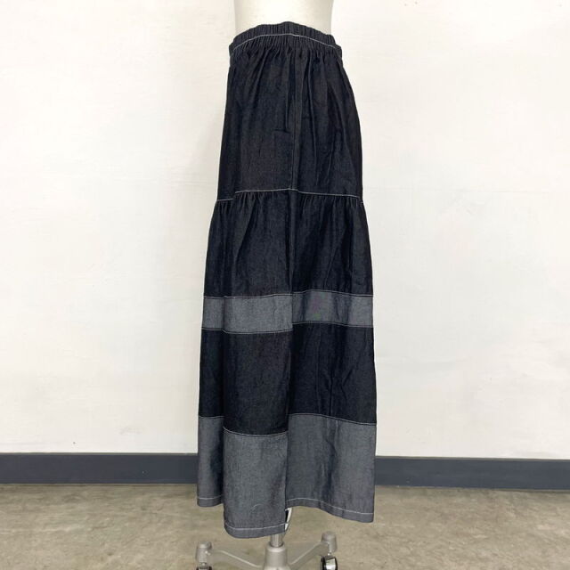 デニムティアードスカート