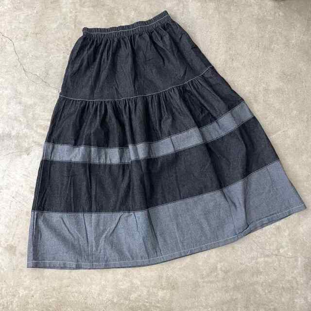 デニムティアードスカート
