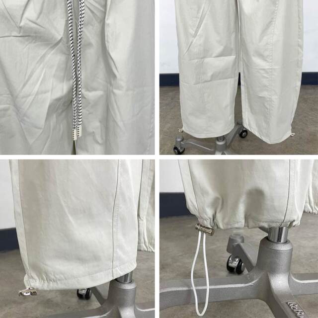 ナイロン風カーブパンツ