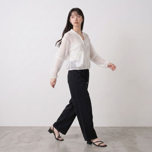 カットタックワイドパンツ