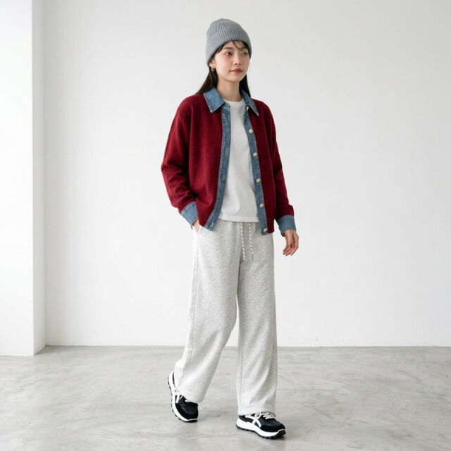 カットワイドパンツ